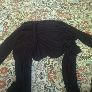 Long flowy black sweater ( price negotiable)